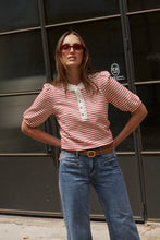 Load image into Gallery viewer, Jacqueline Top | Red + White Stripe
