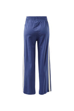 Load image into Gallery viewer, GIGI | Wide Leg Terry Trackpant | Washed Navy Side Stripe
