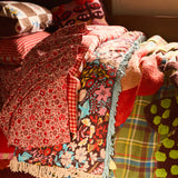 Load image into Gallery viewer, Magnolia Cotton Flat Sheet | Poppy
