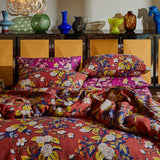 Load image into Gallery viewer, Heidi Standard Pillowcase Set | Linen | Burnt Sienna
