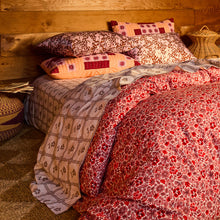 Load image into Gallery viewer, Magnolia Cotton Quilt Cover | Poppy
