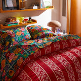 Load image into Gallery viewer, Ines Cotton Fitted Sheet | Verdant
