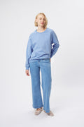 Load image into Gallery viewer, Freya Jean | Heart Pocket | 70's Blue
