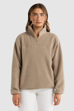 Load image into Gallery viewer, Sherpa Fleece Quarter Zip | Teddy
