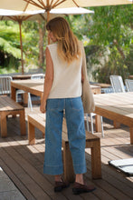 Load image into Gallery viewer, JUDE Jean | Wide Leg Crop | Mid Indigo
