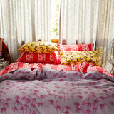 Load image into Gallery viewer, Agata Cotton Pillowcase Set | Vermillon
