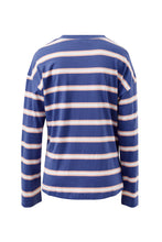 Load image into Gallery viewer, SCOUT Slouchy Long Sleeve Tee | Washed Navy + Pink Clay
