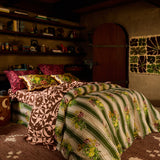 Load image into Gallery viewer, Dempsey Quilt Cover | Hunter Green | Linen
