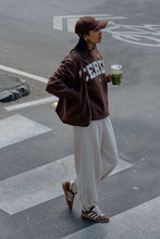 Load image into Gallery viewer, ISLA Oversized Slouchy Crew | Heritage Chocolate
