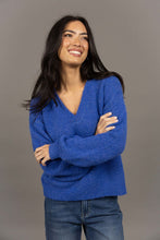 Load image into Gallery viewer, Nouveau V-Neck Jumper| Royal Blue

