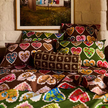 Load image into Gallery viewer, Loretta Cotton Pillowcase Set | Hunter Green
