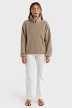 Load image into Gallery viewer, Sherpa Fleece Quarter Zip | Teddy
