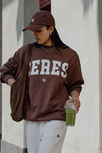 Load image into Gallery viewer, ISLA Oversized Slouchy Crew | Heritage Chocolate
