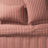 Load image into Gallery viewer, Leon Cotton Pillowcase Set | Burnt Sienna
