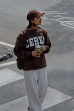Load image into Gallery viewer, ISLA Oversized Slouchy Crew | Heritage Chocolate
