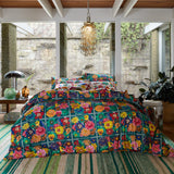 Load image into Gallery viewer, Ines Cotton Quilt Cover | Verdant
