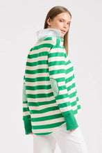 Load image into Gallery viewer, Rugby Cotton Sweatshirt - Green Stripe
