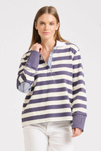 Load image into Gallery viewer, Rugby Cotton Sweatshirt - Old Navy Stripe
