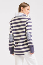 Load image into Gallery viewer, Rugby Cotton Sweatshirt - Old Navy Stripe
