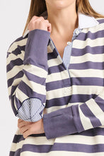 Load image into Gallery viewer, Rugby Cotton Sweatshirt - Old Navy Stripe
