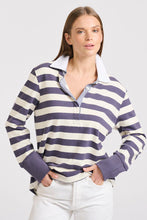 Load image into Gallery viewer, Rugby Cotton Sweatshirt - Old Navy Stripe
