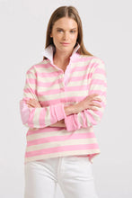 Load image into Gallery viewer, Rugby Cotton Sweatshirt - Pink Stripe
