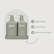 Load image into Gallery viewer, Wash &amp; Lotion Duo - Green Pepper &amp; Lotus
