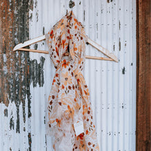 Load image into Gallery viewer, Playful Poppy Organic Linen Scarf
