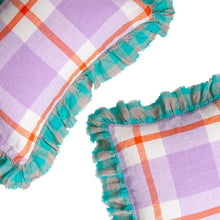 Load image into Gallery viewer, Thistle Check Full Ruffle Pillowcase Set
