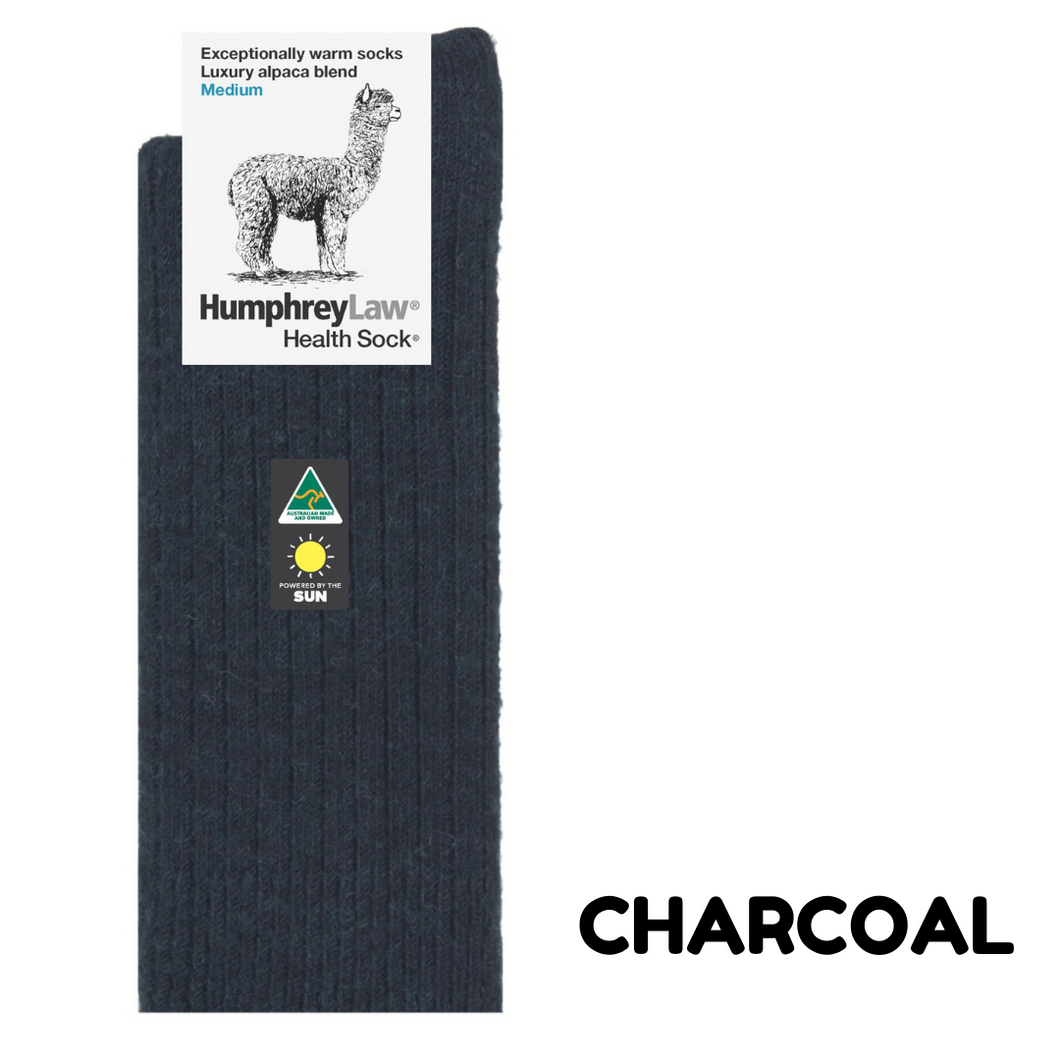 Alpaca Health Sock® - Charcoal